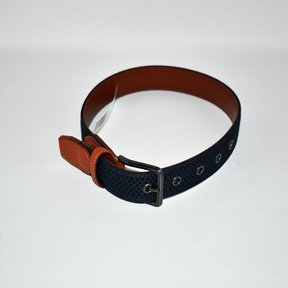 Johnston & Murphy Boys Kni Belt Engineered hand knit belt NAVY Size:18 #